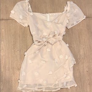 Unique pom Pom cocktail dress